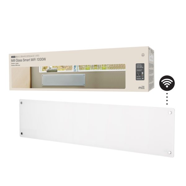 Mill Glass Smart WiFi Panel Heater 1000W low model Gen. 4 - Image 6