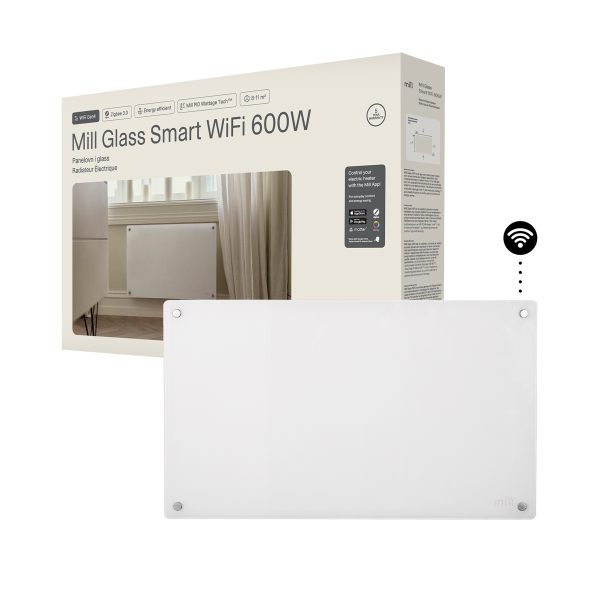 Mill Glass Smart WiFi Panel Heater 600W Gen. 4 - Image 5