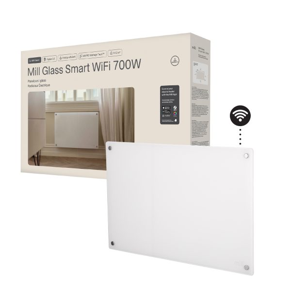 Mill Glass Smart WiFi Panel Heater 700W Gen. 4 - Image 4