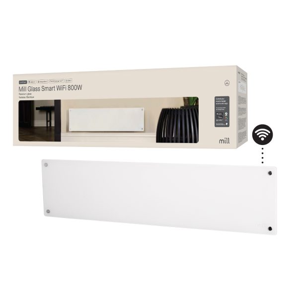 Mill Glass Smart WiFi Panel Heater 800W low model Gen. 4 - Image 3