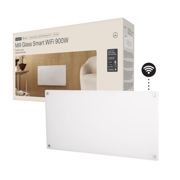 Mill Glass Smart WiFi Panel Heater 900W Gen. 4 - Image 6