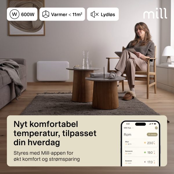 Mill Invisible Smart WiFi Panel Heater 600W Gen. 4 - Image 9