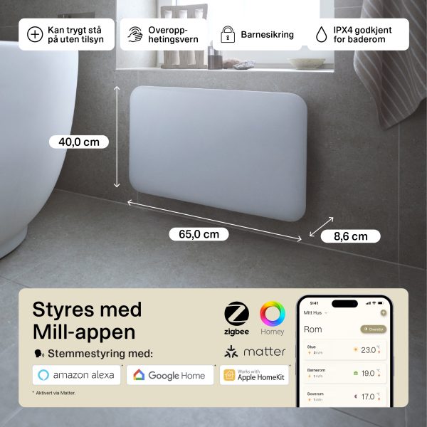 Mill Invisible Smart WiFi Panel Heater 600W Gen. 4 - Image 7