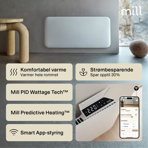 Mill Invisible Smart WiFi Panel Heater 900W Gen. 4 - Image 4