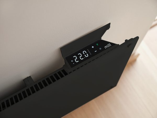 Mill Glass Smart WiFi Panel Heater 600W Black Gen. 4 - Image 2