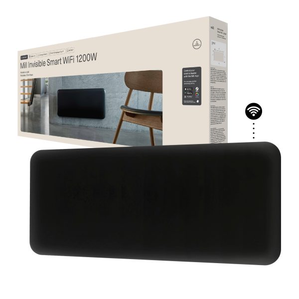 Mill Invisible Smart WiFi Panel Heater 1200W Black Gen. 4 - Image 4
