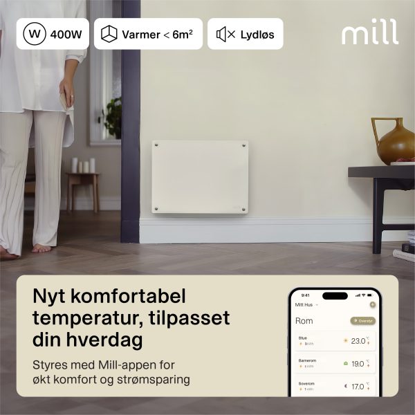 Mill Glass Smart WiFi Panel Heater 400W Gen. 4 - Image 8