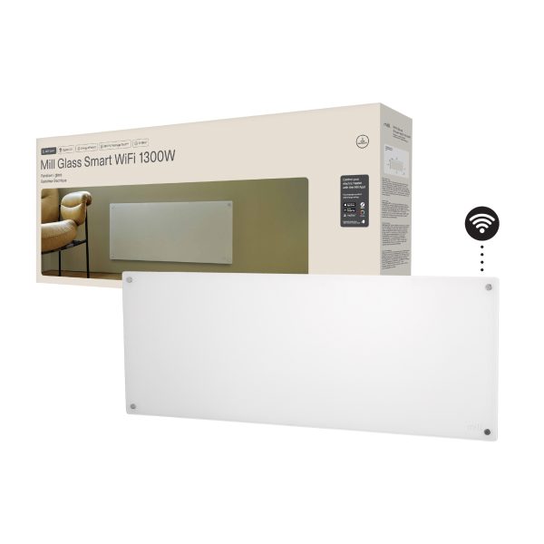 Mill Glass Smart WiFi Panel Heater 1300W Gen. 4 - Image 5