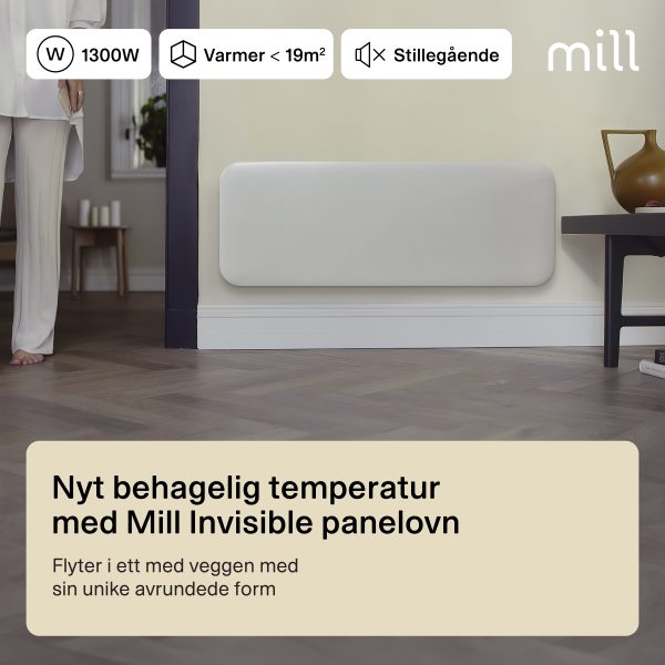 Mill Invisible panel heater 1300W - Image 2
