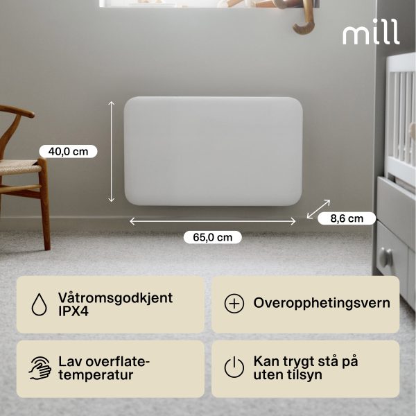 Mill Invisible panel heater 700W - Image 4