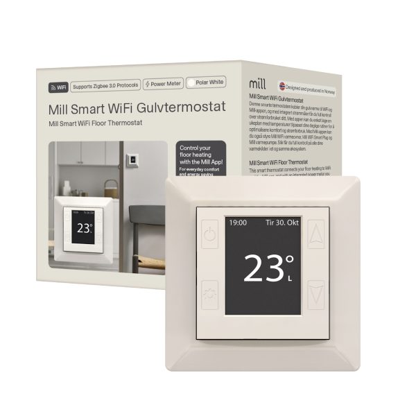 Mill Smart WiFi Floor Thermostat Polar White - Image 5